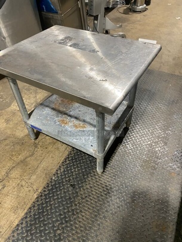 L & J Solid Stainless Steel Work Top/ Prep Table! With Storage Space Underneath! On Legs! - Image 4 of 8