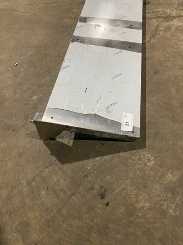 Solid Stainless Steel Wall Mount Shelf! - Image 2 of 5