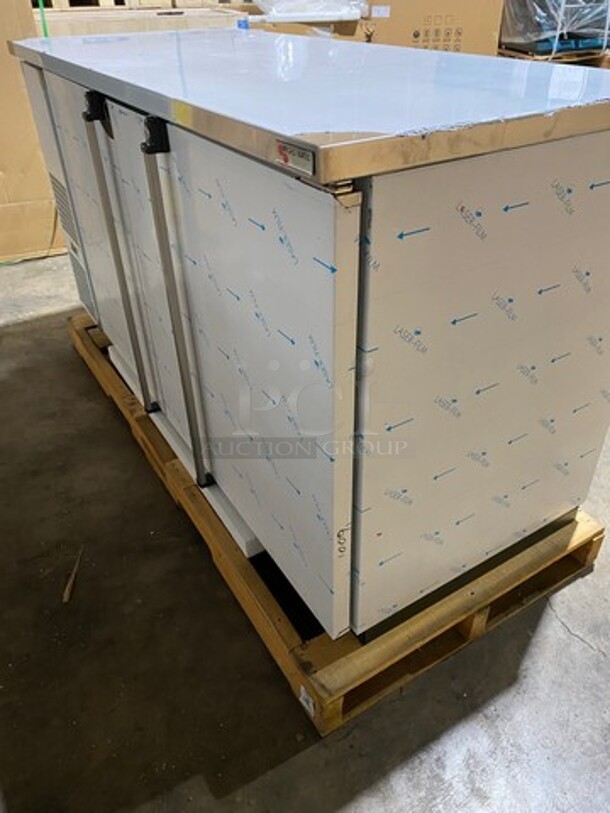 WOW! SCRATCH-N-DENT! Micro Matic Commercial 2 Door Bar Back Cooler! With Poly Coated Racks! All Stainless Steel! Model: MBB68SE 115V 60HZ 1 Phase - Image 3 of 10