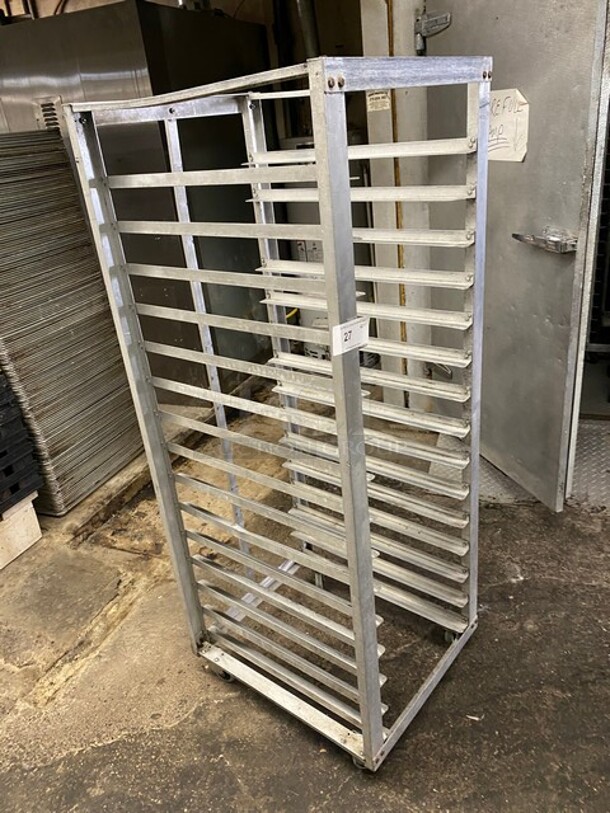 Metal Commercial Pan Transport Rack on Commercial Casters! - Image 2 of 4