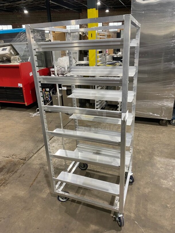 New! Channel Metal Commercial Pan Transport Rack! On Casters! MODEL AUR12 - Image 2 of 6