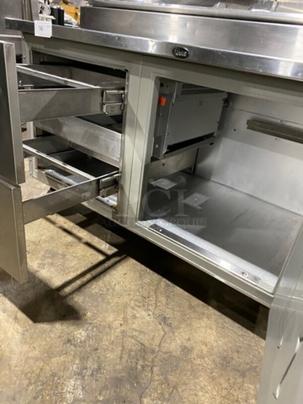Randell Commercial Refrigerated Pizza Prep Table! With Single Door Storage Space! With 2 Drawers Underneath! All Stainless Steel! On Casters! Model: 8268N 115V 60HZ 1 Phase - Image 7 of 9