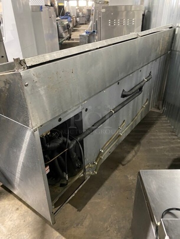 Randell Commercial Refrigerated Pizza Prep Table! With Single Door Storage Space! With 4 Drawers Underneath! All Stainless Steel! On Casters! - Image 3 of 9