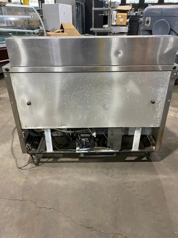 True Commercial Refrigerated Sandwich Prep Table! With Commercial Cutting Board! With 2 Door Underneath Storage Space! Poly Coated Racks! All Stainless Steel! On Casters! Model: TSSU4812 SN: 5272423 115V 60HZ 1 Phase - Image 3 of 9