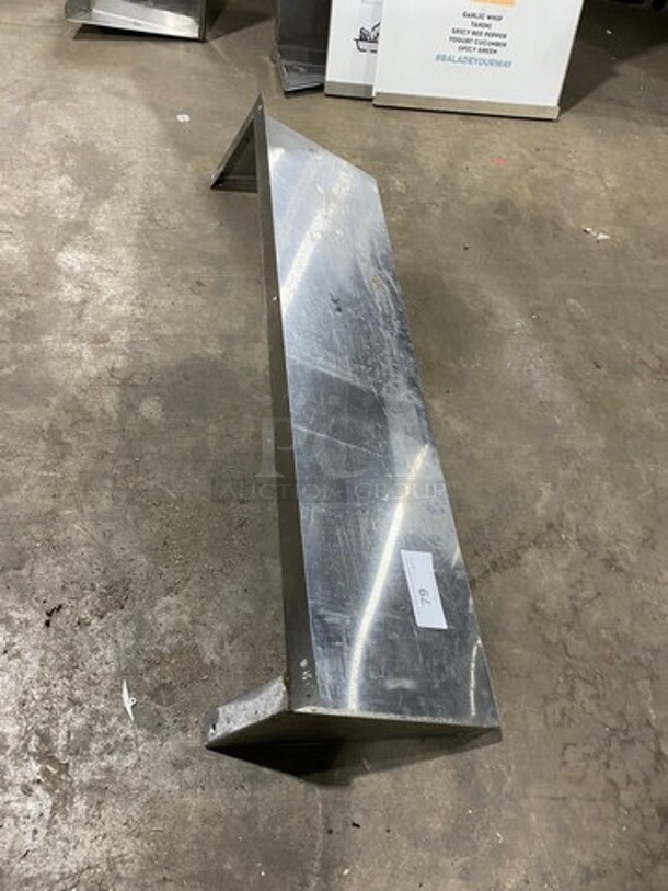 Commercial Solid Stainless Steel Wall Mount Shelf! - Image 3 of 4