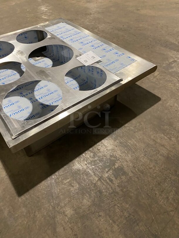 NICE! All Stainless Steel 6 bay Drop in Steam Table Insert! - Image 4 of 7