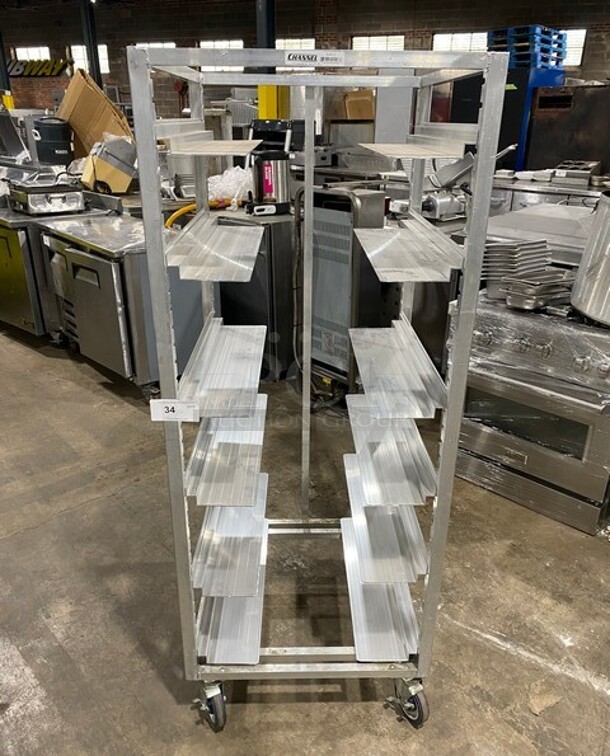 Channel Metal Commercial Pan Transport Rack! On Casters! MODEL AUR12