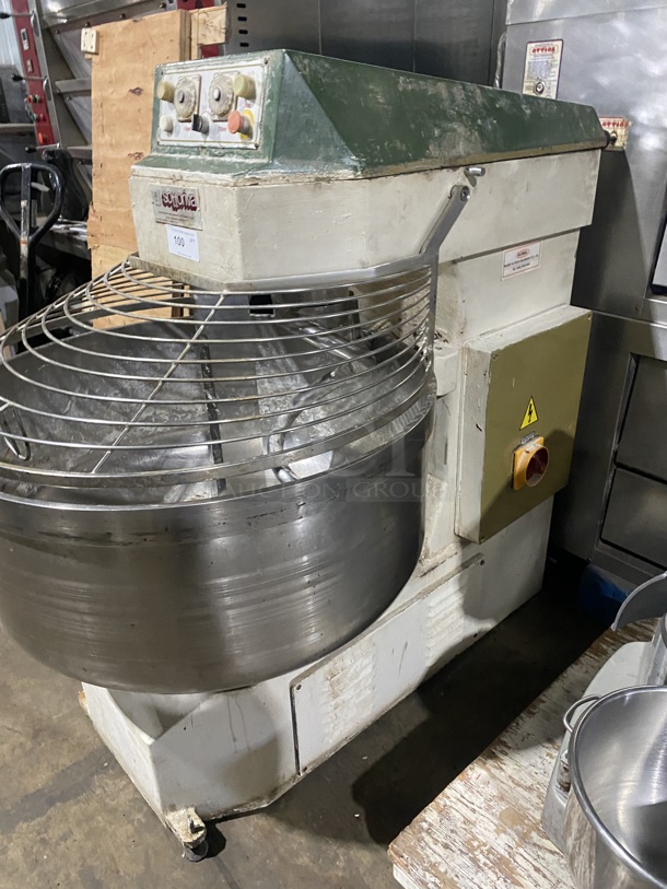 SOTTORIVA Metal Commercial Floor Style Dough Spiral Mixer with All Stainless Steel Mixing Bow! Model SPINT 7160 Serial 17512! 220V! - Image 2 of 9