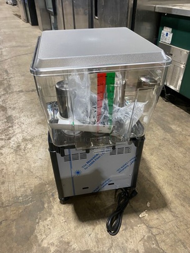 NEW! IN THE BOX! Narvon Commercial Countertop Refrigerated Beverage Dispenser! Capacity Of 10 Gallons! Model: MEGA140S SN: 21105799 120V - Image 2 of 9