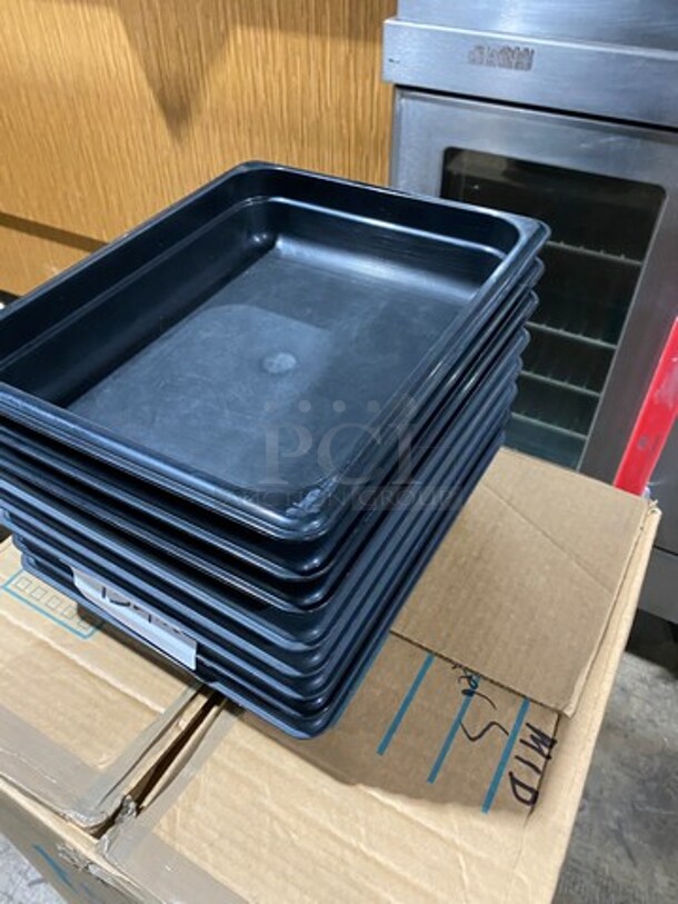 Cambro Black Poly 1/2x2.5" Food Containers! 8x Your Bid! - Image 2 of 9