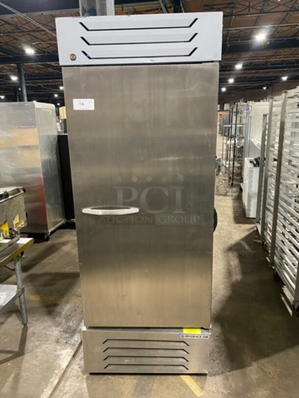 Beverage Air Commercial Single Door Reach-In Freezer! With Poly Coated Racks! Solid Stainless Steel! Model: SF1HC1S SN: 001322630431A 120V