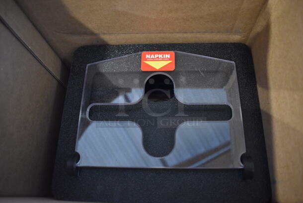 2 BRAND NEW IN BOX! Vollrath FMHVN-1 Black Poly Napkin Dispensers. 2 Times Your Bid!