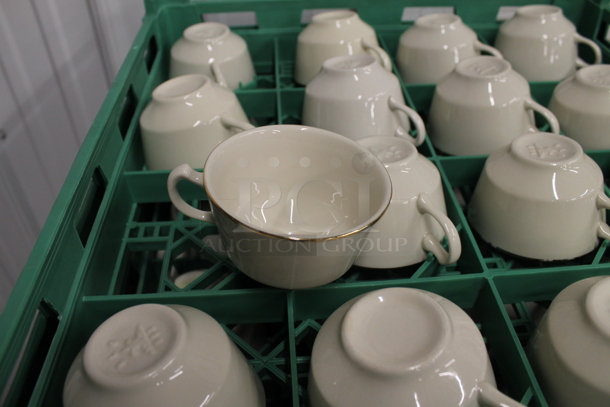 15 Dish Caddies of Approximately 16 Ceramic Mugs. 15 Times Your Bid!