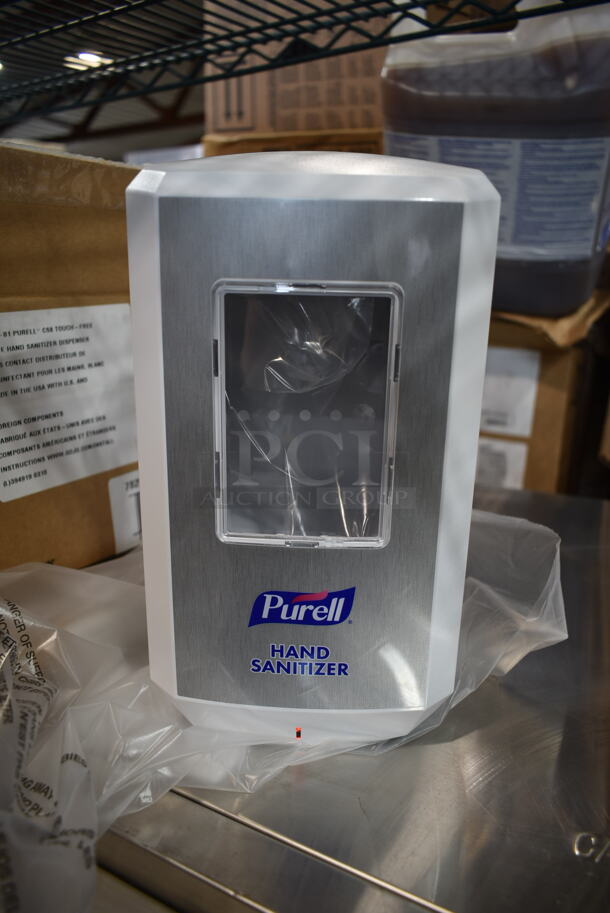 5 BRAND NEW IN BOX! Purell White Automatic Sanitizer Dispensers. 5 Times Your Bid!