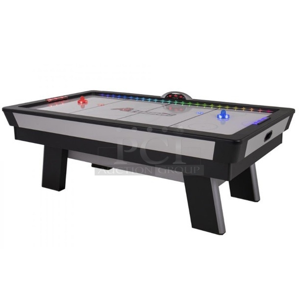BRAND NEW SCRATCH AND DENT! Atomic G04865W Top Shelf 7 1/2' Air Hockey Table. 