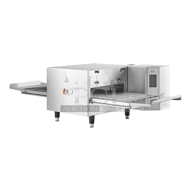 BRAND NEW SCRATCH AND DENT! Cooking Performance Group CPG 351ICOED Stainless Steel Commercial Countertop Electric Powered Impinger Conveyor Pizza Oven with 32