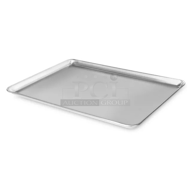 BRAND NEW SCRATCH AND DENT! Box of 6 KITCH-PAN-BP Metal Half Size Baking Pans.  - Image 1 of 5