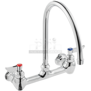 BRAND NEW SCRATCH AND DENT! Waterloo Wall Mount Faucet with 10" Gooseneck Spout and 8" Centers