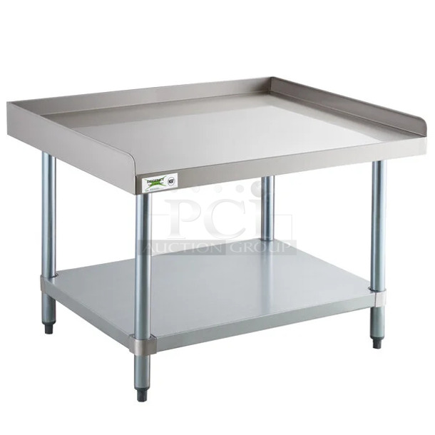 2 BRAND NEW SCRATCH AND DENT! Regency 600ES3036G 30" x 36" 16-Gauge Stainless Steel Equipment Stand with Galvanized Undershelf. 2 Times Your Bid! May Be Missing Pieces. - Image 1 of 2
