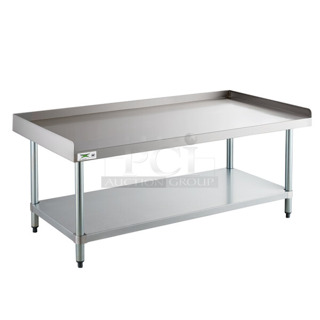 BRAND NEW SCRATCH AND DENT! Regency 600ES3060G 30" x 60" 16-Gauge Stainless Steel Equipment Stand with Galvanized Undershelf. May Be Missing Pieces.