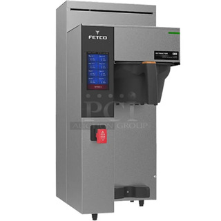 BRAND NEW SCRATCH AND DENT! Fetco CBS-2231 Stainless Steel Commercial Countertop NG Series Single Automatic Digital Coffee Brewer with Hot Water Dispenser and Poly Brew Basket. 120 Volts, 1 Phase. 