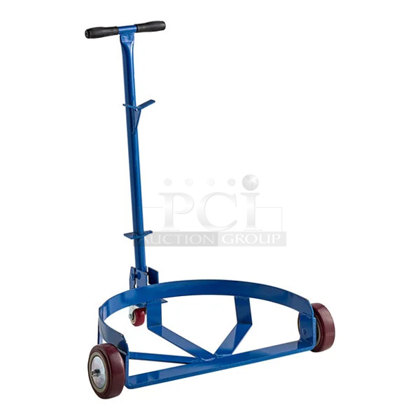 BRAND NEW SCRATCH AND DENT! Lavex 1,100 lb. Low-Profile Drum Caddy with Removable Bung Wrench Handle and Casters. Missing Handle. - Image 1 of 6