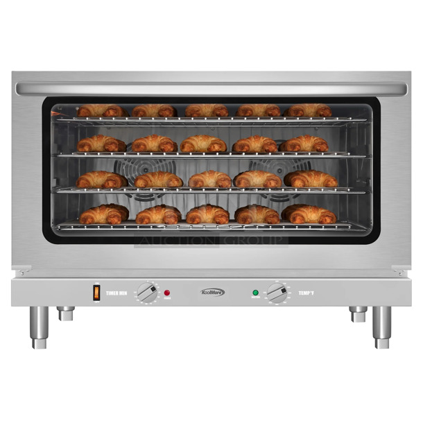 BRAND NEW SCRATCH AND DENT! 2024 KoolMore KM-CTCO-44 Stainless Steel Countertop Convection Oven.  - Image 1 of 8