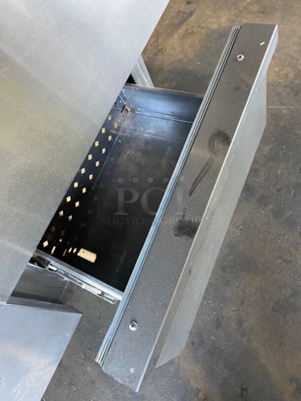 Continental Commercial Refrigerated Sandwich Prep Table! With 2 Door And 2 Drawer Underneath Storage Space! Poly Coated Racks! All Stainless Steel! Model: SW2730M SN: 15276848 115V 60HZ 1 Phase - Image 7 of 9