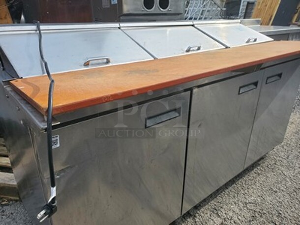 Delfield 3 Door Sandwich Table|115V  - Image 5 of 9