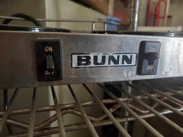 Bunn Stainless Steel Low Profile Step Up Decanter Warmer - Dual Burner  - Image 5 of 5