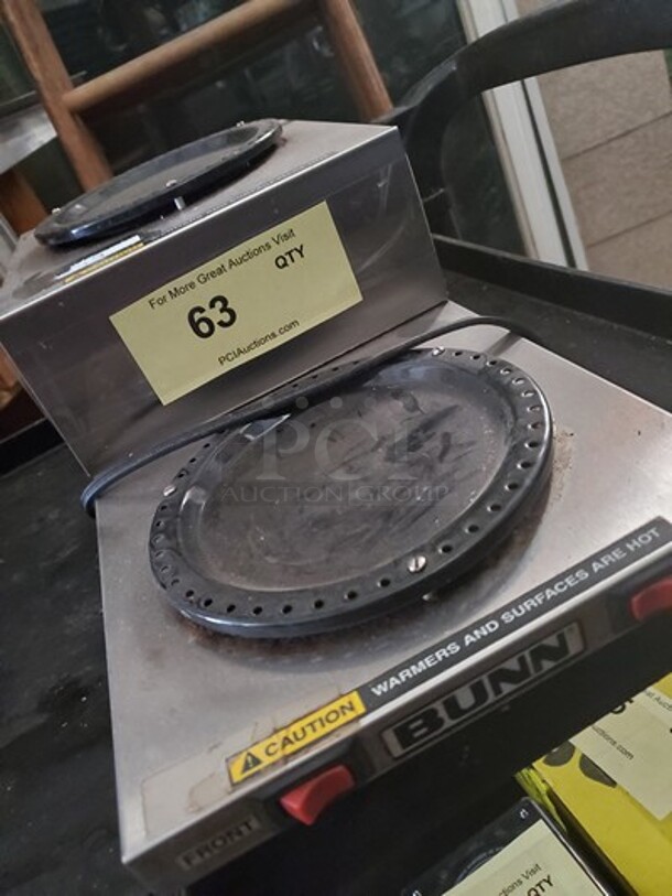 Bunn Stainless Steel Low Profile Step Up Decanter Warmer - Dual Burner  - Image 3 of 5