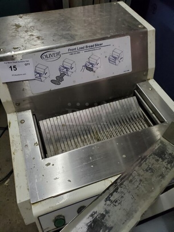 OLIVER 732-R Front Load Bread Slicer 115V  - Image 2 of 6