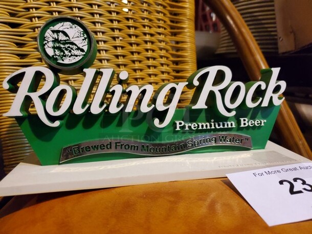 "Rolling Rock" sign - Image 3 of 3