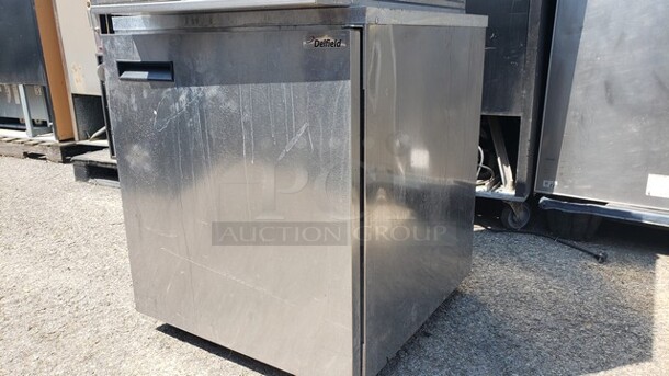 Delfield Undercounter Refrigerator w/ Casters! - Image 1 of 5