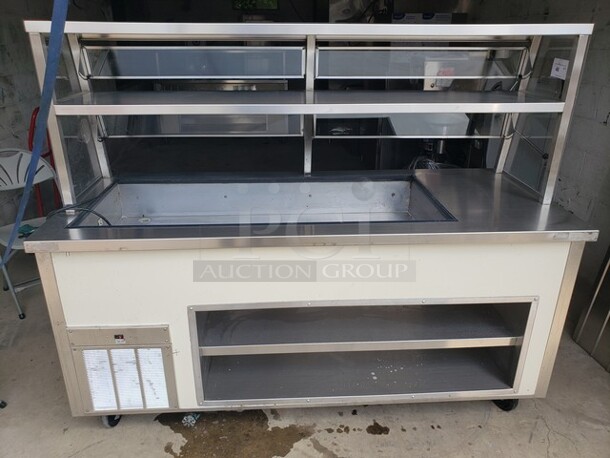 Delfield Shelley Steel Salad Bar w/ Overhead! 

115 V - Image 1 of 4