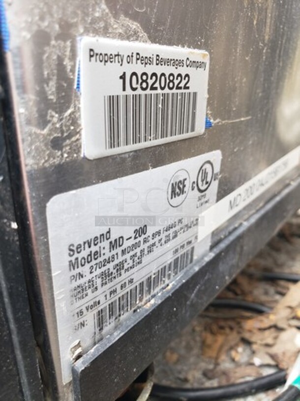 Servend 2702481 SV-250 8 Valve Sanitary Lever Countertop Ice/Beverage Dispenser! - Image 2 of 4