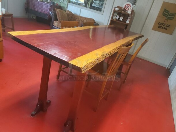 Rustic/Solid Wood Table, Very good shape! 101X30X39 - Image 1 of 3