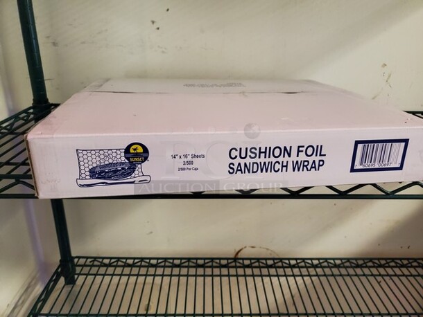 14" x 16" Sheets Cushion Foil Sandwich Wrap Seal box - Image 3 of 3