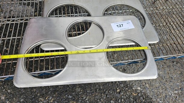 One 3 Hole Steam Table Adapter Plate and one 2 Hole Steam Table Adapter Plate
(2X BID) - Image 2 of 3