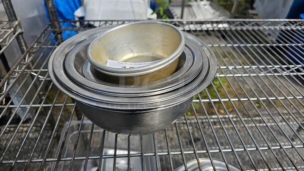 Lot of 10 Miscellaneous Stainless Steel Bowls - Image 1 of 3