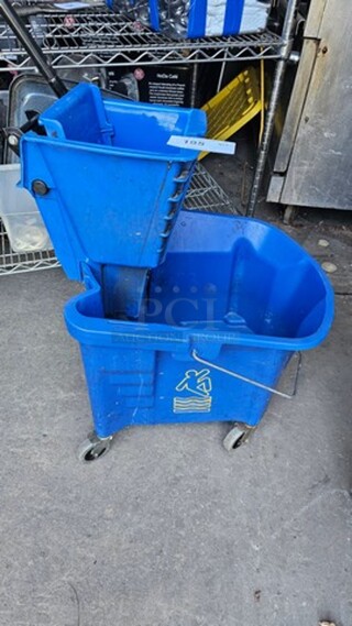 Blue Mop Bucket