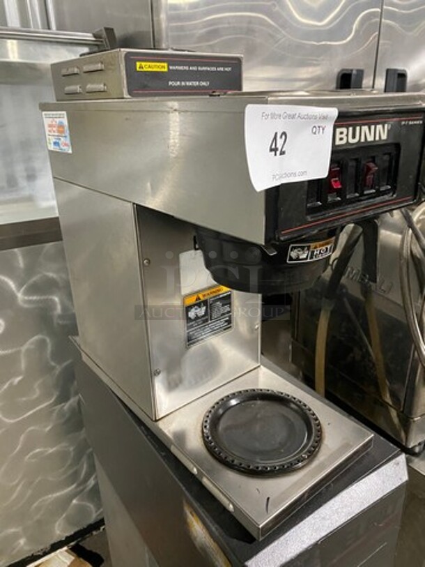 Bunn Commercial Countertop Coffee Brewing Machine! With 2 Coffee Pot Warmers! All Stainless Steel! Model: VP17 - Image 2 of 10