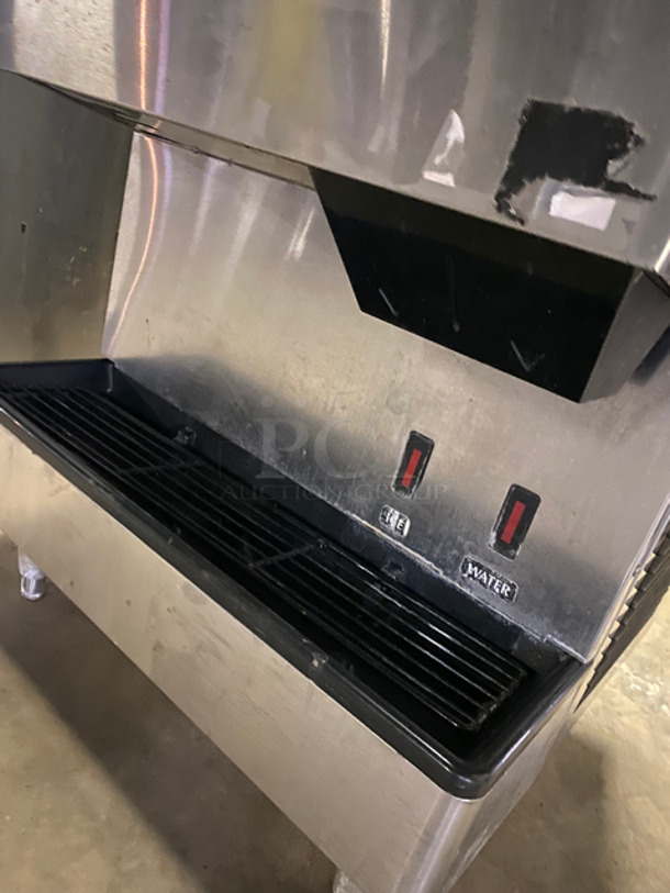 COOL! Hoshizaki Commercial Countertop Ice Maker/Dispenser And Water Dispenser! All Stainless Steel! On Legs! Model: DCM-500BAH-OS SN: C03111K 115/120V 60HZ 1 Phase - Image 7 of 7