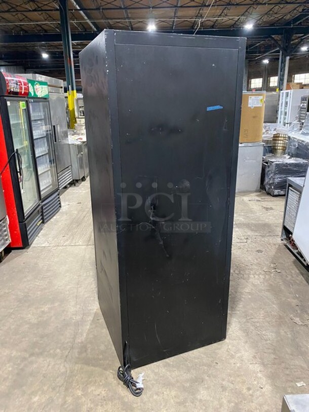 SWEET! Habco One Door Glass Reach In Cooler Merchandiser! With Poly Coated Racks! Model ESM28 Serial 28034489! 115V 1 Phase! - Image 4 of 8