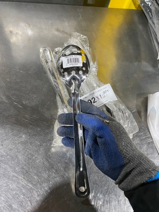 NEW! Winco Perforated Serving Spoons! 12x Your Bid! - Image 5 of 5