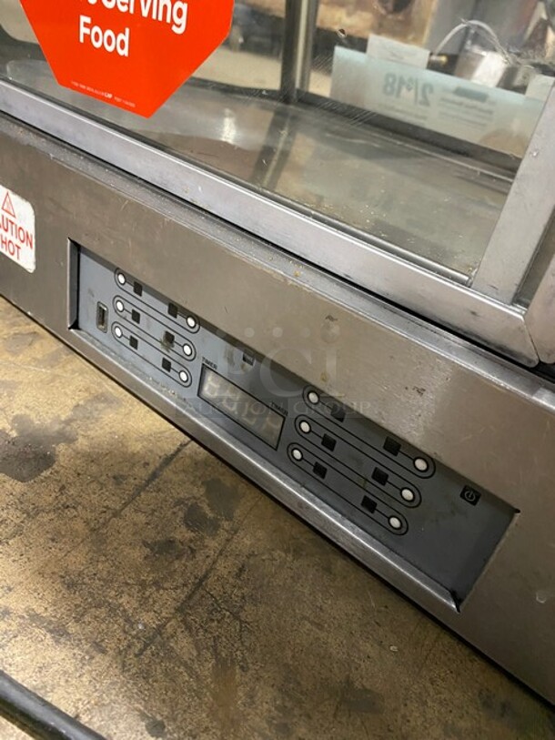 Vendo Commercial Countertop Food Warming Display Case! All Stainless Steel! With Rear Sliding Door Access! 115V 1 Phase! Model: HFD000006 SN: 1421096! Working When Removed!
 - Image 6 of 8