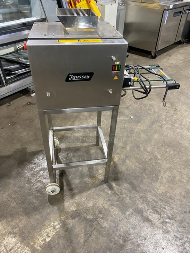 GREAT! Janssen Commercial Heavy Duty Pastry Forming Machine! All Stainless Steel! On Stand With Rear Casters! Model: FF2500! - Image 4 of 11