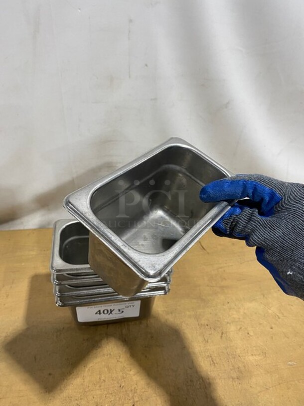 Commercial Stainless Steel Steam Table/Hotel Pans! 5X Your Bid! - Image 7 of 8