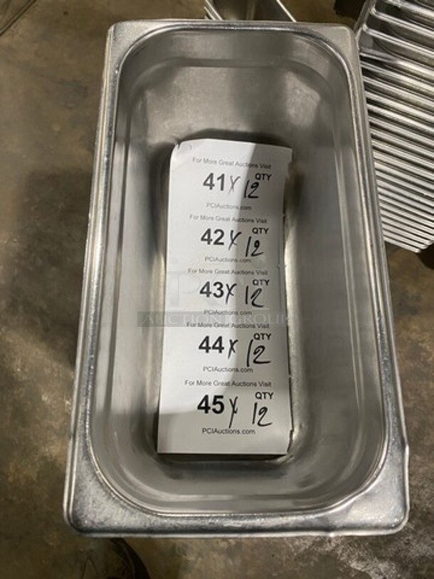 Commercial Steam Table/ Prep Table Food Pans! All Stainless Steel! 12x Your Bid! - Image 1 of 6