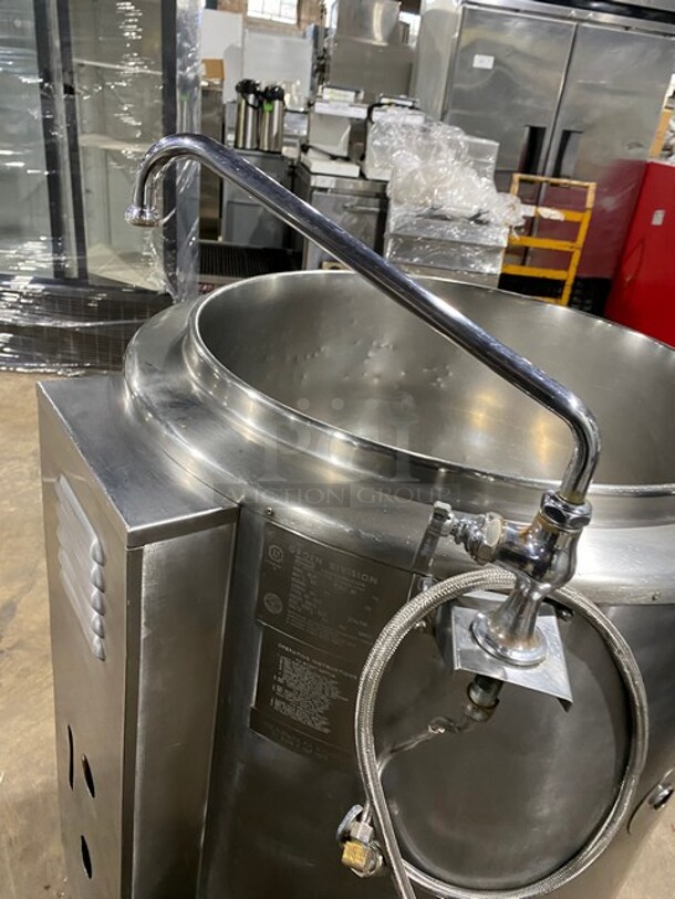 Groen Commercial Natural Gas Powered Jacketed Self-Contained Soup Kettle! All Stainless Steel! On Legs! - Image 8 of 9